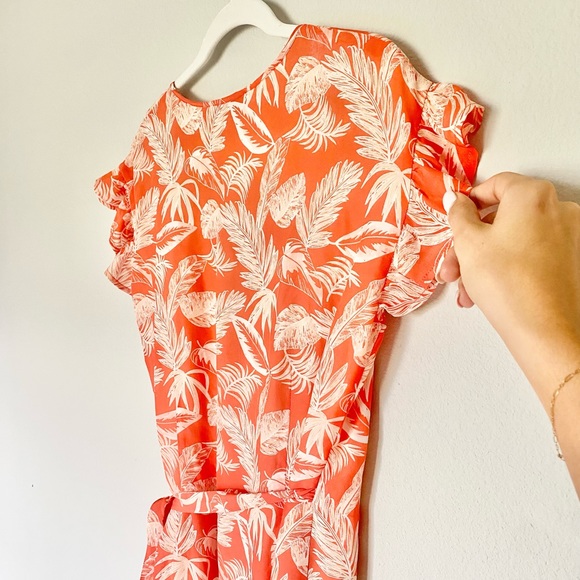 Maison Labiche Paris | Silk Palm Leaf Print Wrap Dress - Picture 7 of 7
